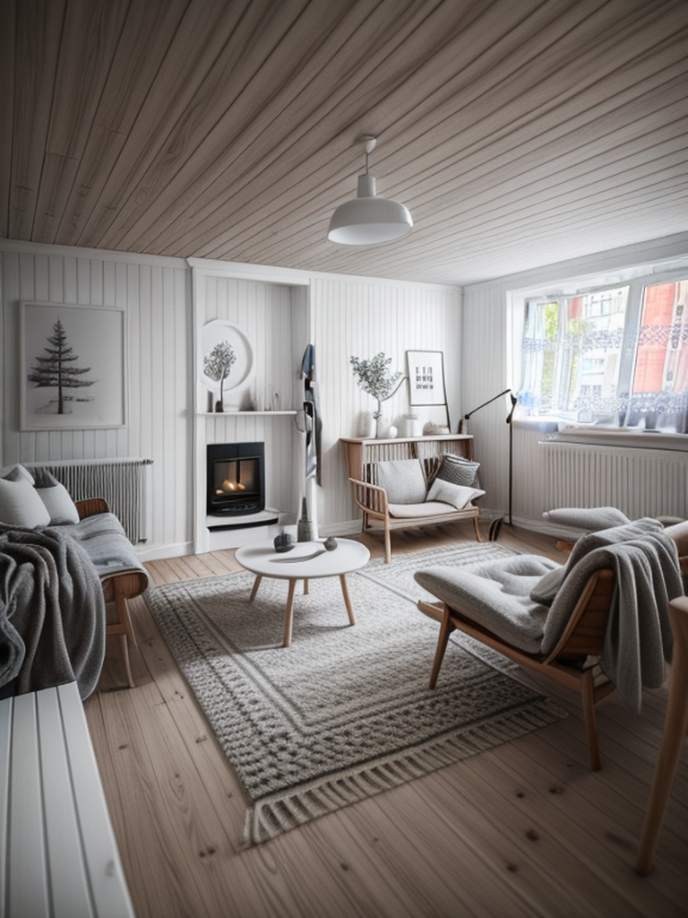 Living Room in Scandinavian style