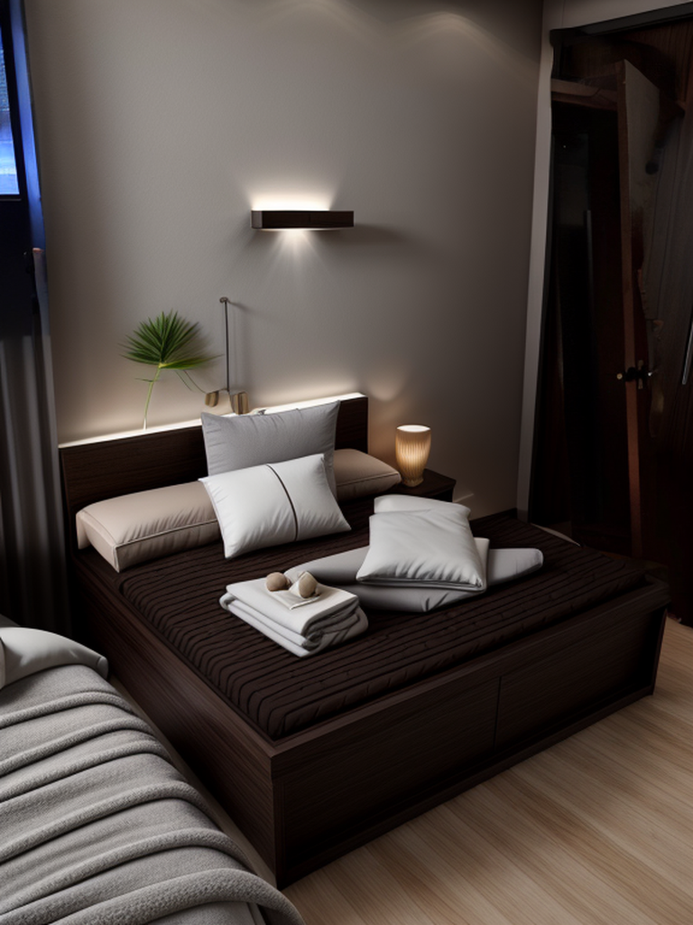 Bedroom in Warm Minimalism style