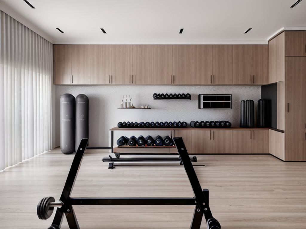 Home Gym in Contemporary style