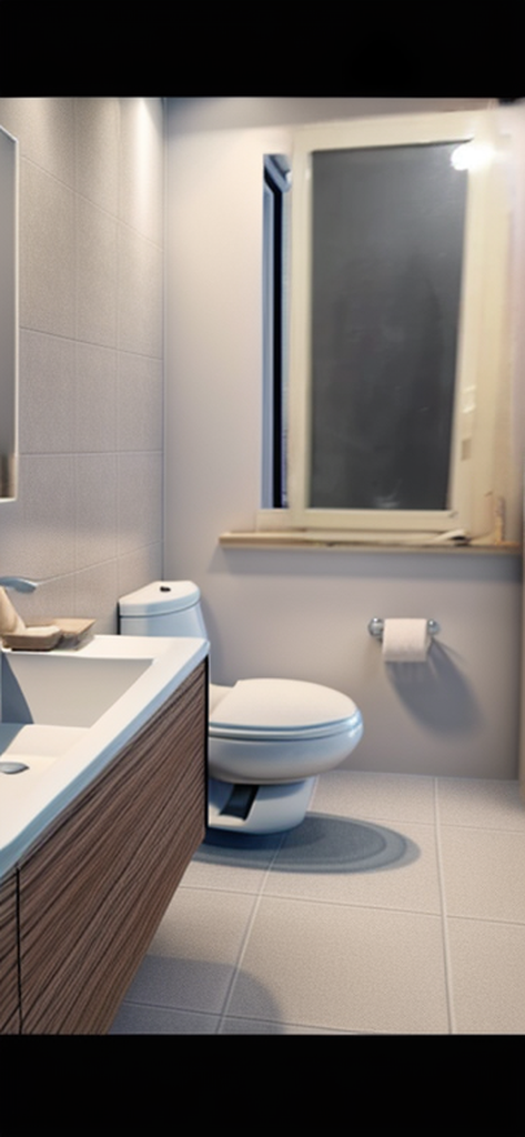 Bathroom in Warm Minimalism style