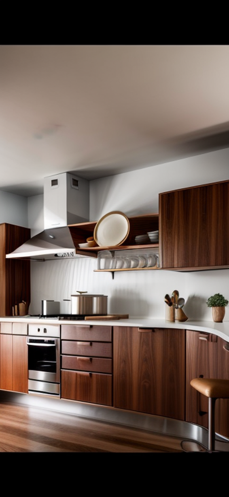 Kitchen in Mid-century Modern style