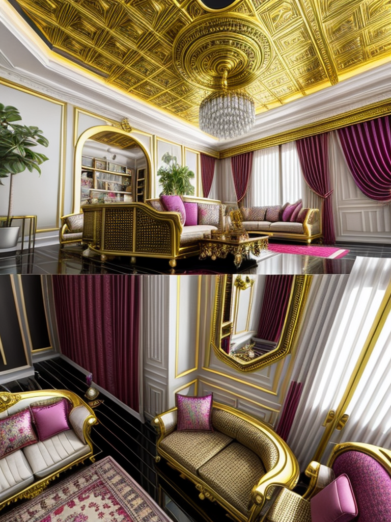 Living Room in Maximalist style