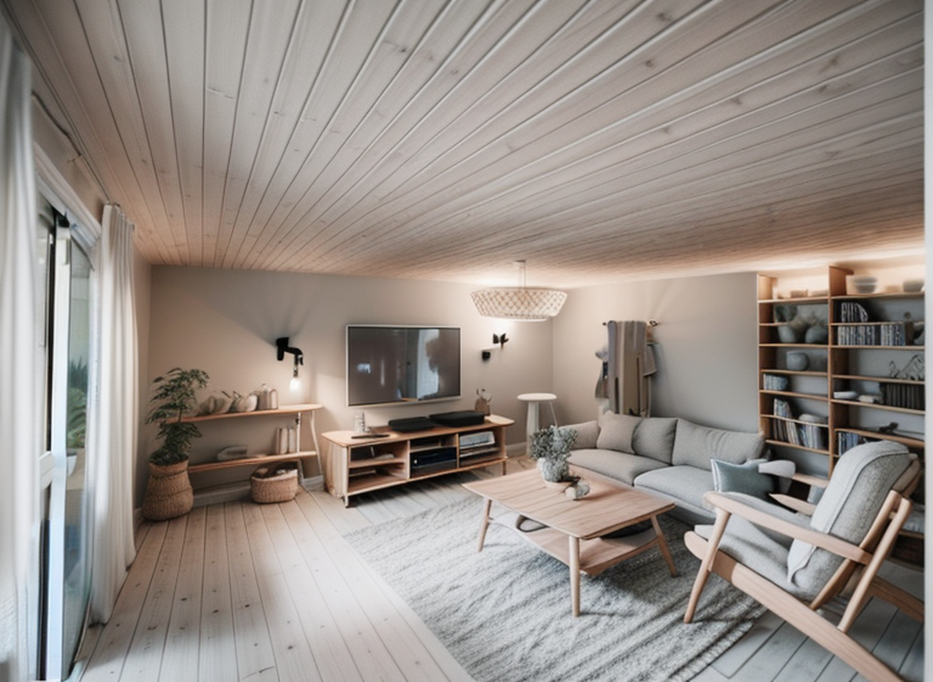 Home Theater in Scandinavian style