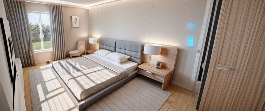 Bedroom in Warm Minimalism style