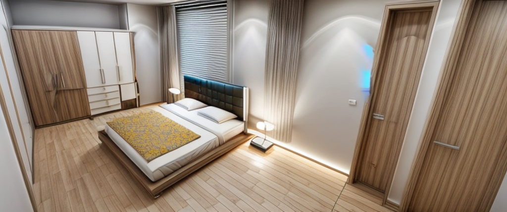 Bedroom in Bauhaus style