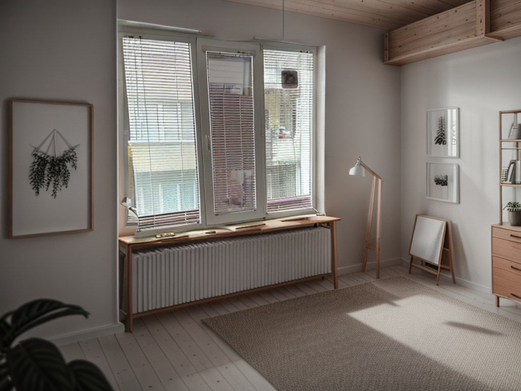 Office in Scandinavian style