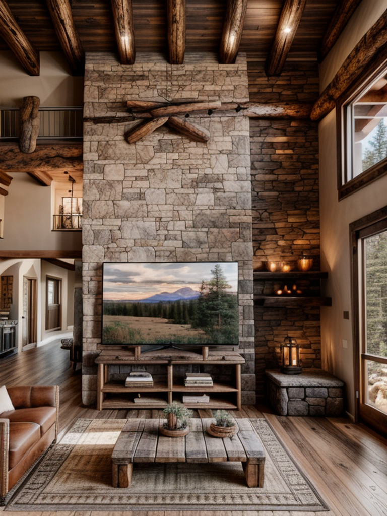 Living Room in Rustic style