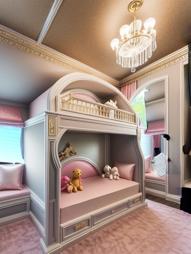 Children's Room in Hollywood Glam style