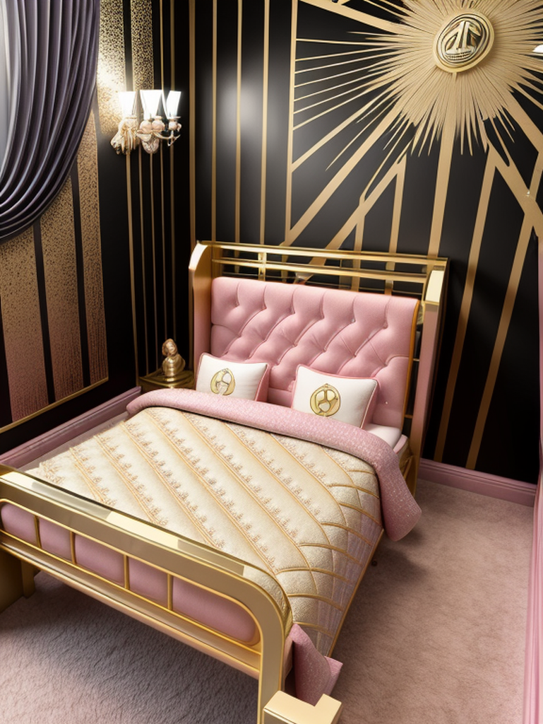 Children's Room in Hollywood Glam style