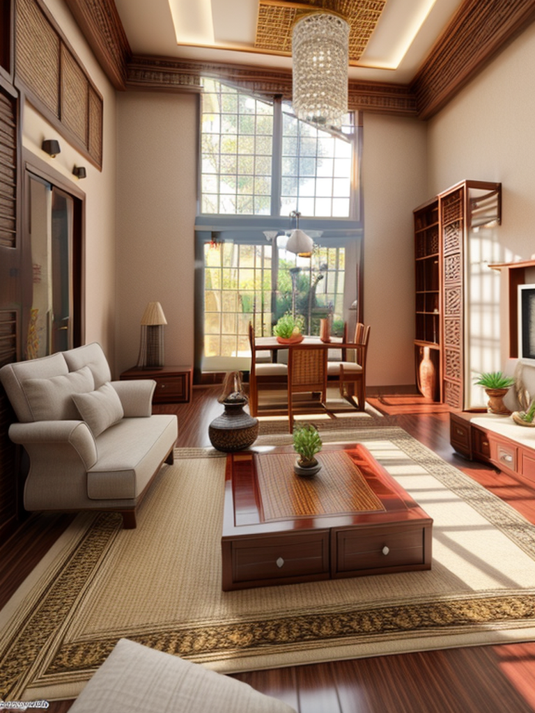 Living Room in Japandi style