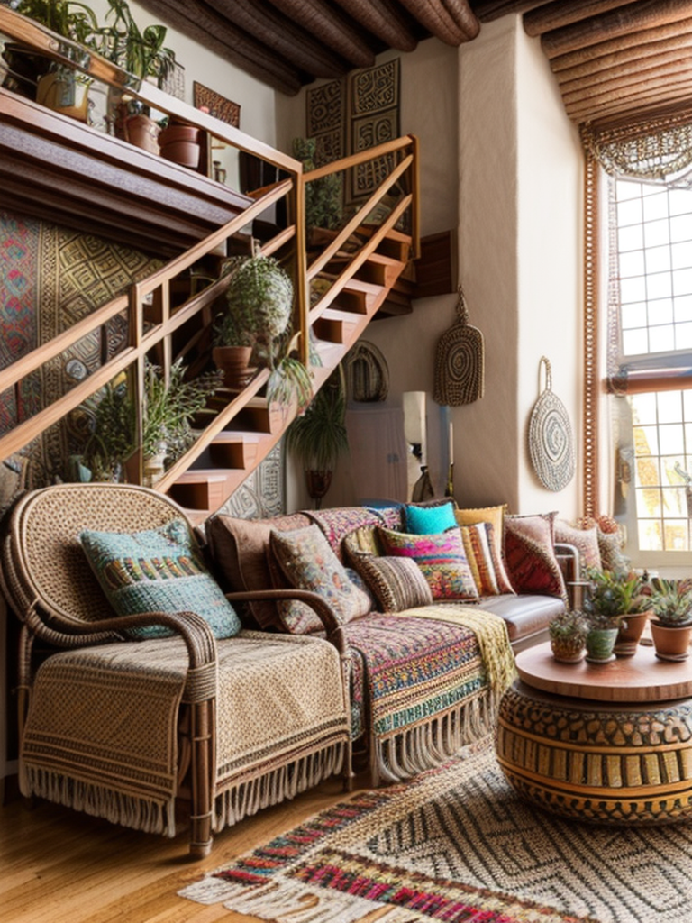 Living Room in Bohemian style